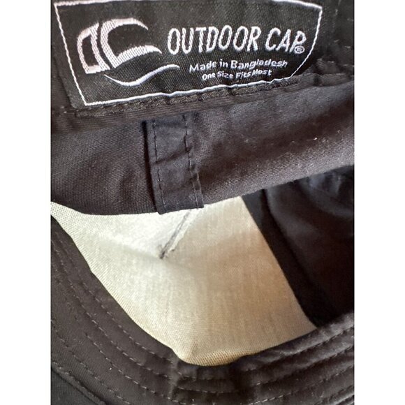 Pabst Blue Ribbon Adjustable Black Snapback Hat "Outdoor Cap" - Picture 6 of 6